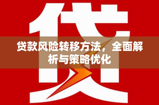 百色贷款风险转移方法，全面解析与策略优化
