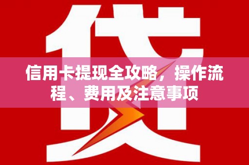 百色信用卡提现全攻略，操作流程、费用及注意事项