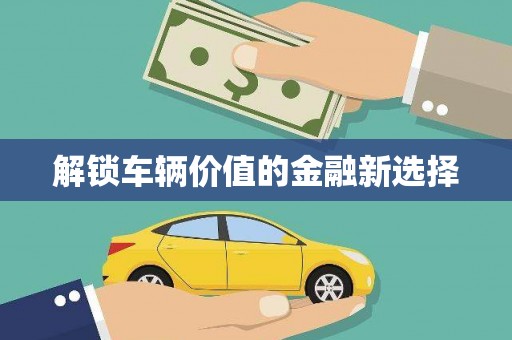 百色解锁车辆价值的金融新选择
