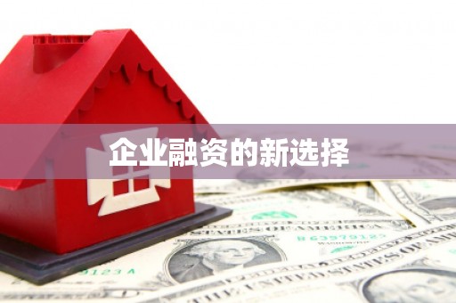 百色企业融资的新选择