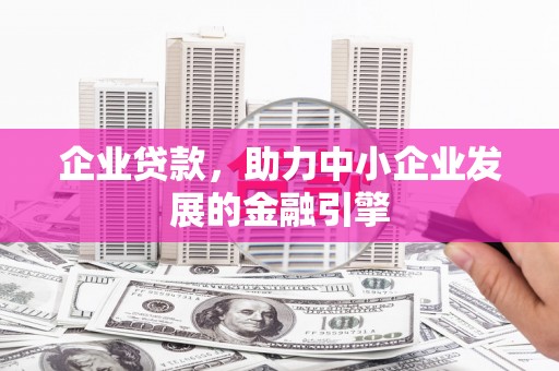 百色企业贷款，助力中小企业发展的金融引擎