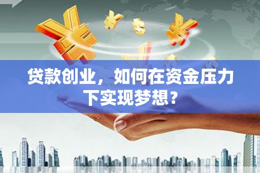 百色贷款创业，如何在资金压力下实现梦想？