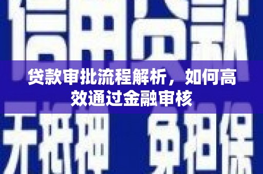 百色贷款审批流程解析，如何高效通过金融审核