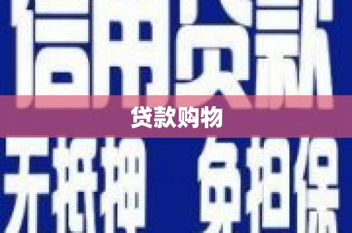 百色贷款购物