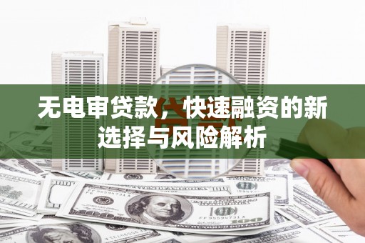 百色无电审贷款，快速融资的新选择与风险解析
