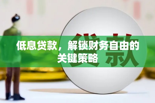 百色低息贷款，解锁财务自由的关键策略