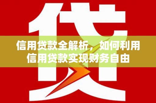 百色信用贷款全解析，如何利用信用贷款实现财务自由